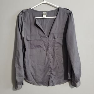 Bobi casual grey blouse size M